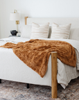 PATTERNED FAUX FUR THROW BLANKETS