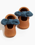 Corduroy Cowgirl Knotted Bow Baby Shoe