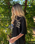 Created by the Creator Black Floral Oversized T-Shirt