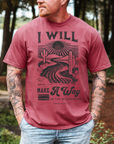 “I Will Make a Way in the Wilderness” – Isaiah 43:19 Men’s Christian T-Shirt