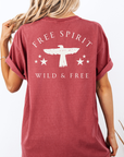 Free Spirit – Wild and Free Eagle Tee for Women | Graphic Shirt