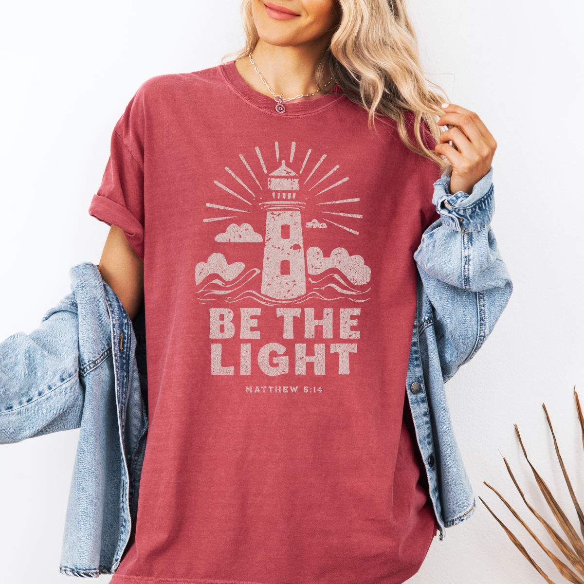 Be the Light – Matthew 5:14 Women’s Christian T-Shirt