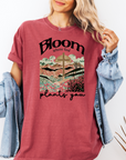 Bloom Where God Plants You – Women’s Christian T-Shirt