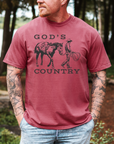God’s Country Horse Tee – Men’s Christian Western T-Shirt
