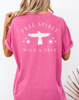 Free Spirit – Wild and Free Eagle Tee for Women | Graphic Shirt