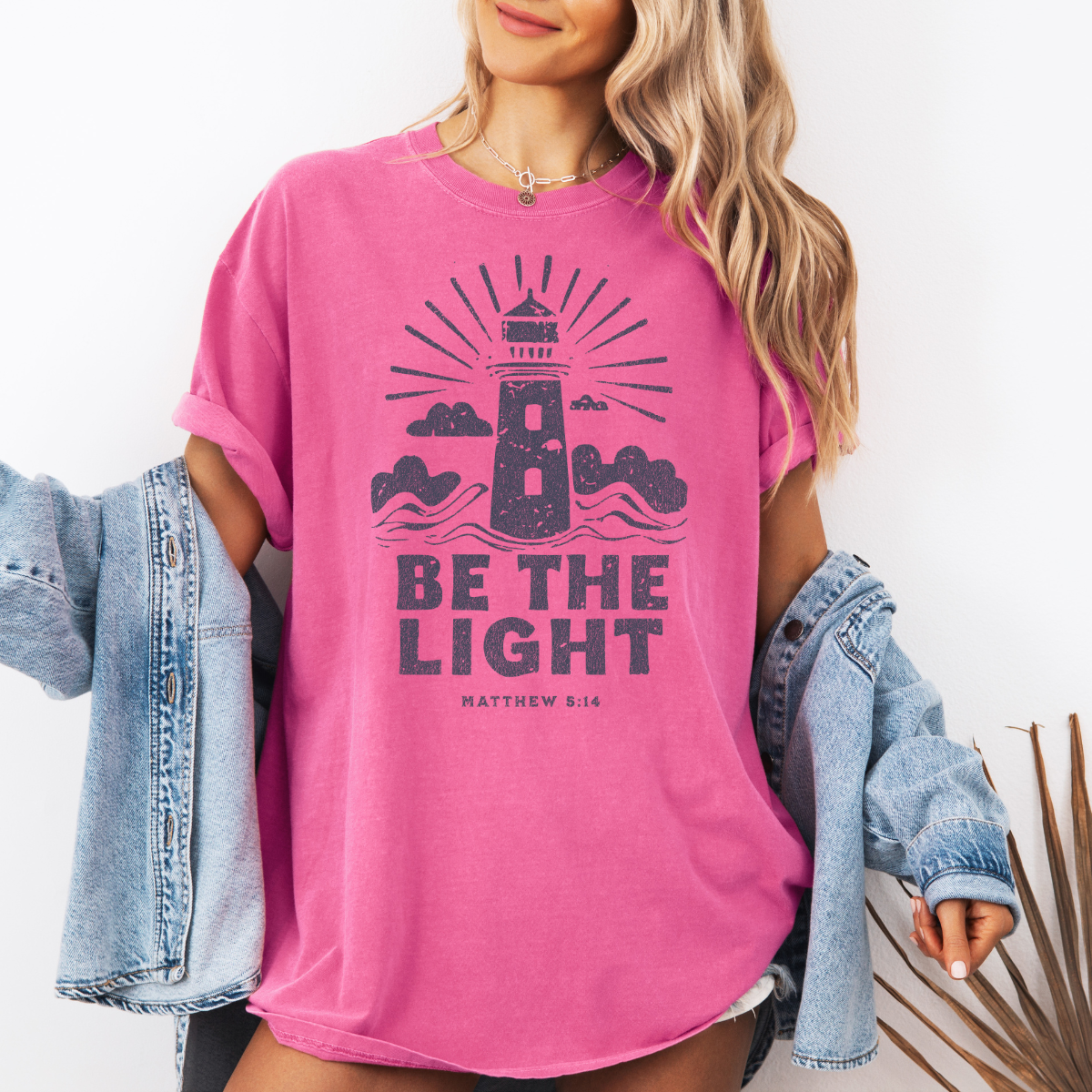 Be the Light – Matthew 5:14 Women’s Christian T-Shirt