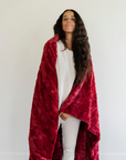 PATTERNED FAUX FUR THROW BLANKETS