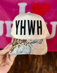 YHWH Puff Embroidered Christian Hat Raised Faith Snapback Cap