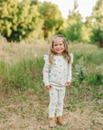 Cherry Ruffle French Terry Set