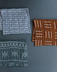 Mustard Mudcloth Muslin Burp Cloth