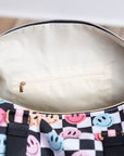 Girls Checkered Dance Duffel Bag | Travel and Dance Bag