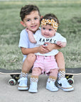 Tatum Peace Checker Socks | Neutral Checker Kids and Family Socks