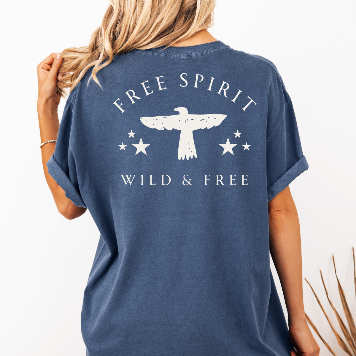 Free Spirit – Wild and Free Eagle Tee for Women | Graphic Shirt