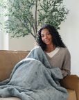 PATTERNED FAUX FUR THROW BLANKETS
