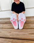 Rad Bunny with Pink Bunny Foot Crew Socks