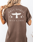 Free Spirit – Wild and Free Eagle Tee for Women | Graphic Shirt