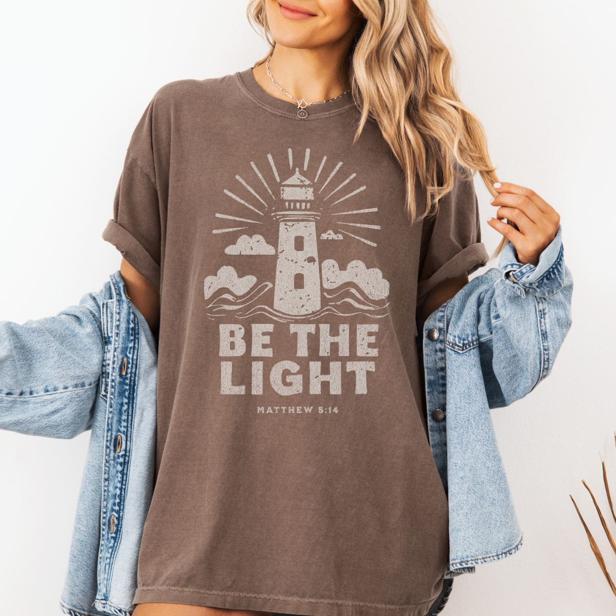 Be the Light – Matthew 5:14 Women’s Christian T-Shirt
