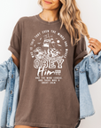 Obey Him – Mark 4:41 Women’s Christian T-Shirt