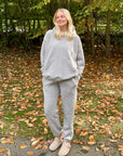 Fruit of the Spirit Grey Unisex Sweatpants | Relaxed Christian Joggers | Full Moon