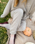 Fruit of the Spirit Grey Unisex Sweatpants | Relaxed Christian Joggers | Full Moon