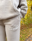 Fruit of the Spirit Grey Unisex Sweatpants | Relaxed Christian Joggers | Full Moon