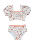 Girl's Puff Sleeve Swimsuit