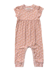 Girl's Short Sleeve Pant Romper