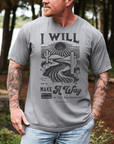 “I Will Make a Way in the Wilderness” – Isaiah 43:19 Men’s Christian T-Shirt