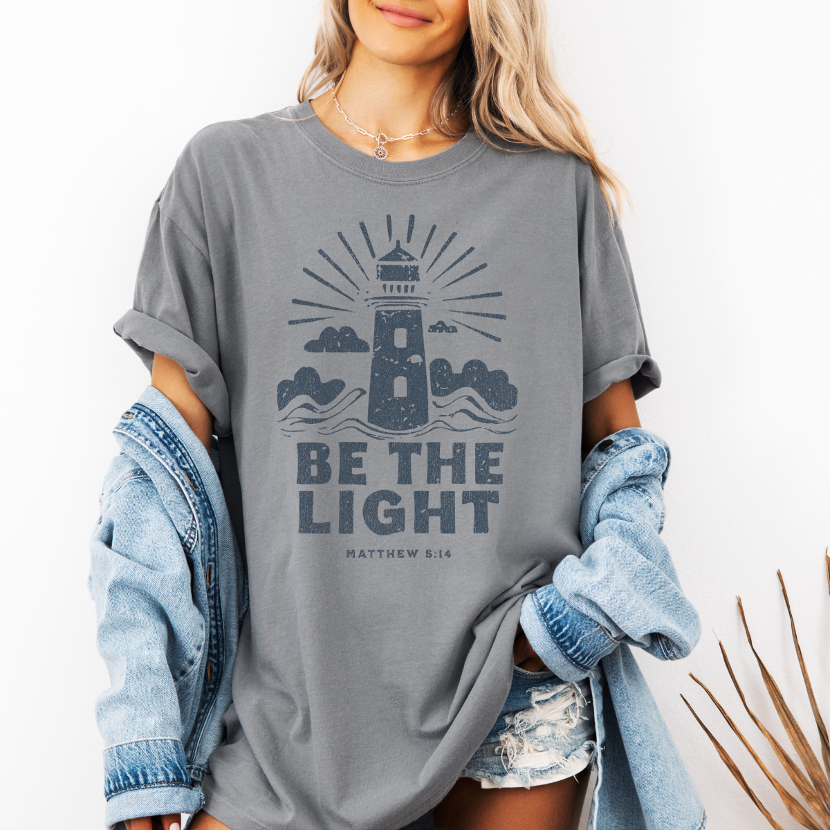Be the Light – Matthew 5:14 Women’s Christian T-Shirt