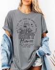 Obey Him – Mark 4:41 Women’s Christian T-Shirt