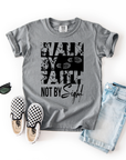 Walk by Faith – Youth Christian T-Shirt Inspired by 2 Corinthians 5:7