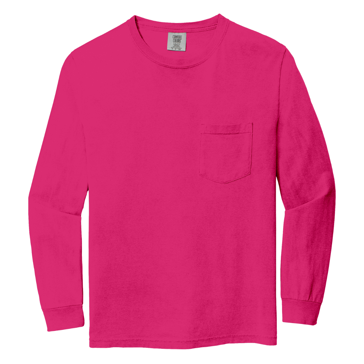 C4410 Comfort Colors® Custom Long-Sleeve Pocket Tee