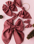 Garnet | Mini Piggy Bow
