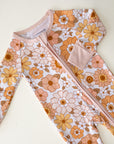 Sweet Blossom Bamboo Zip Romper Baby Sleeper