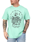 Obey Him – Mark 4:41 Men’s Christian T-Shirt