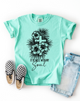 It Is Well With My Soul – Youth Christian Floral Cross T-Shirt