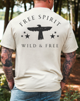 Free Spirit – Wild and Free Eagle Tee for Men | Graphic Shirt