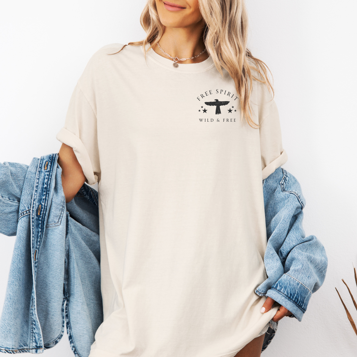 Free Spirit – Wild and Free Eagle Tee for Women | Graphic Shirt