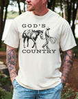 God’s Country Horse Tee – Men’s Christian Western T-Shirt