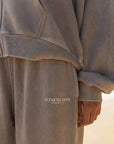 Kingdom Club Brown Wide Leg Sweatpants | Oversized Faith Inspired Cotton Lounge Pant