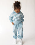 Kingdom Kids Air Blue cargo sweatpants, front product view