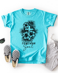 It Is Well With My Soul – Youth Christian Floral Cross T-Shirt