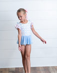 Pastel Floral Skirted Leotard | Girls Dance & Ballet Leotard