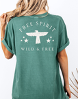 Free Spirit – Wild and Free Eagle Tee for Women | Graphic Shirt