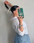 Loved by Jesus Green Floral iPhone Case x Bryn Sato