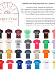 Lumiere Vive Adult Everyday Tee – Custom Printed Fit