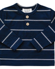 Navy Stripe Long Sleeve Tee