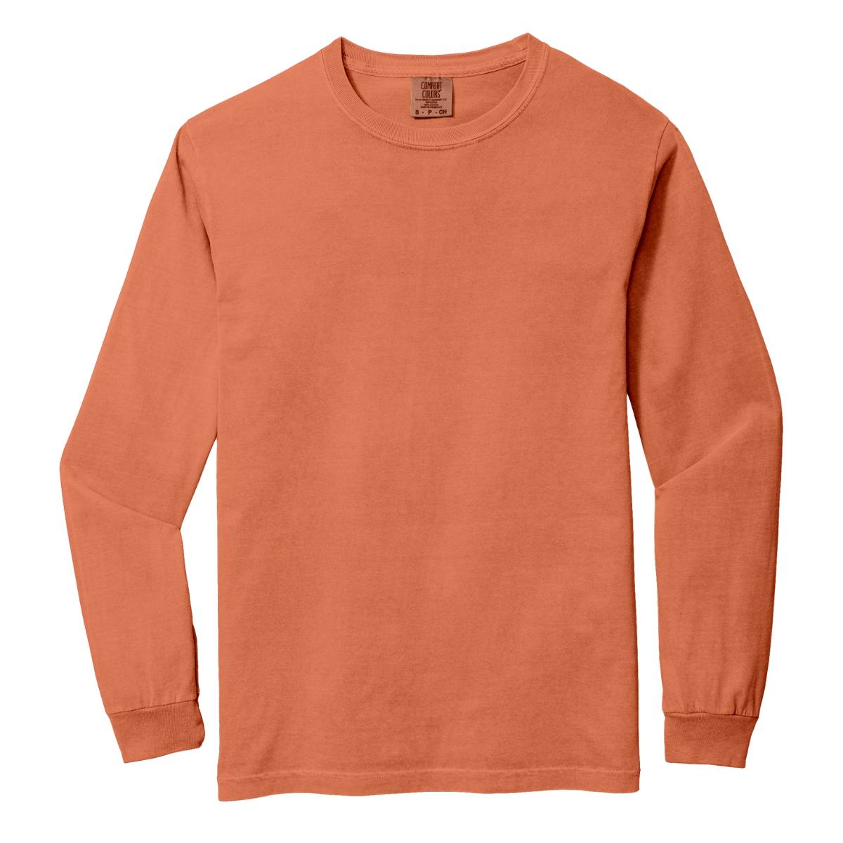 C6014 Comfort Colors Heavyweight Long-Sleeve T-Shirt – Garment-Dyed Custom Print Tee