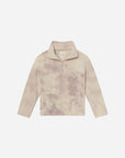 Pearl and Mauve Marble Kids Fleece Pullover