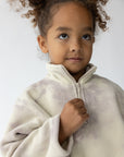 Pearl and Mauve Marble Kids Fleece Pullover